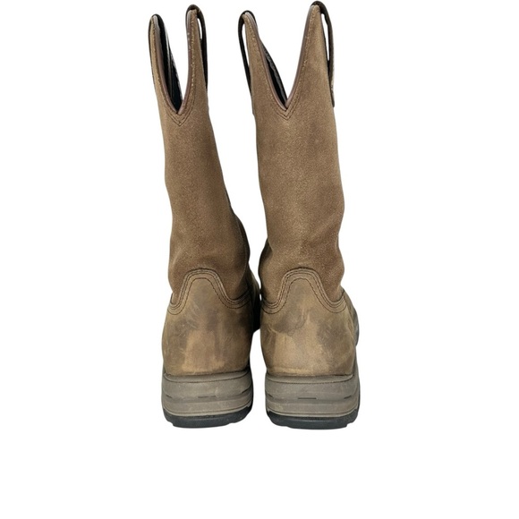 Ariat Terrain pull on waterproof Dark Brown Leather Boots - Picture 2 of 6